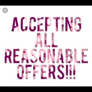 Shoot me a reasonable offer, you never know!!!!